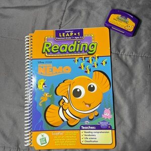 LeapFrog Leap 1 Reading Disney Pixar Finding Nemo Book & Cartridge Interactive